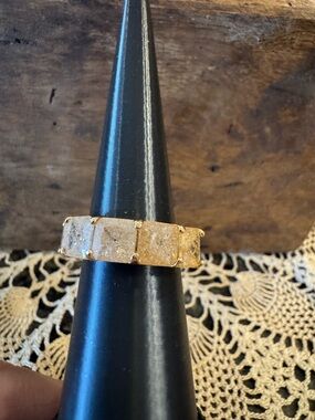 Bomb Party Gold Plating Champagne Quartz-New-Size 9